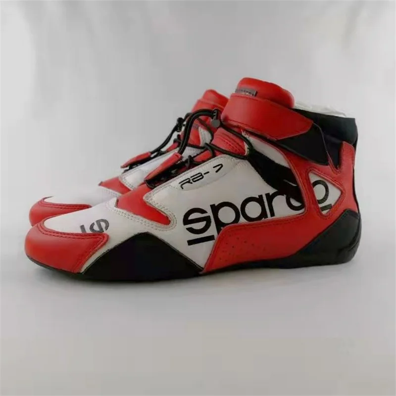 FIA SPACO Scarpe da corsa per auto Scarpe sportive alla deriva per auto Scarpe da corsa per kart Scarpe da corsa per competizioni per auto Scarpe da moto