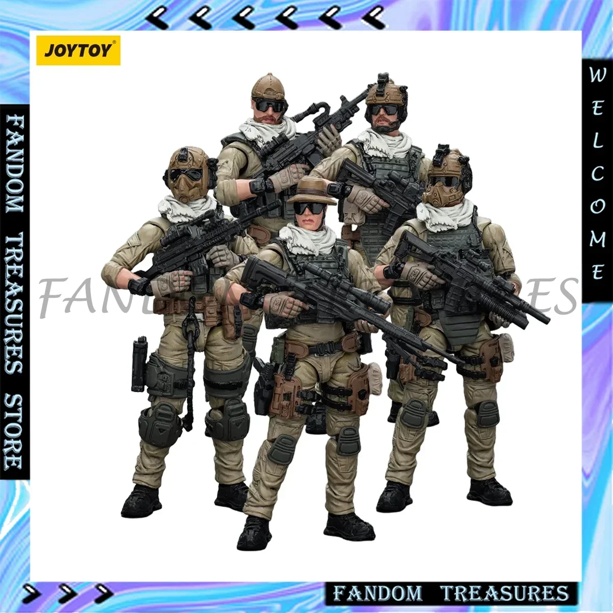 JOYTOY 1/18 Military Action Figurine U.S.Army Delta Assault Squad Anime Figure Hardcore Coldplay Gk Figure Collection Model Toy