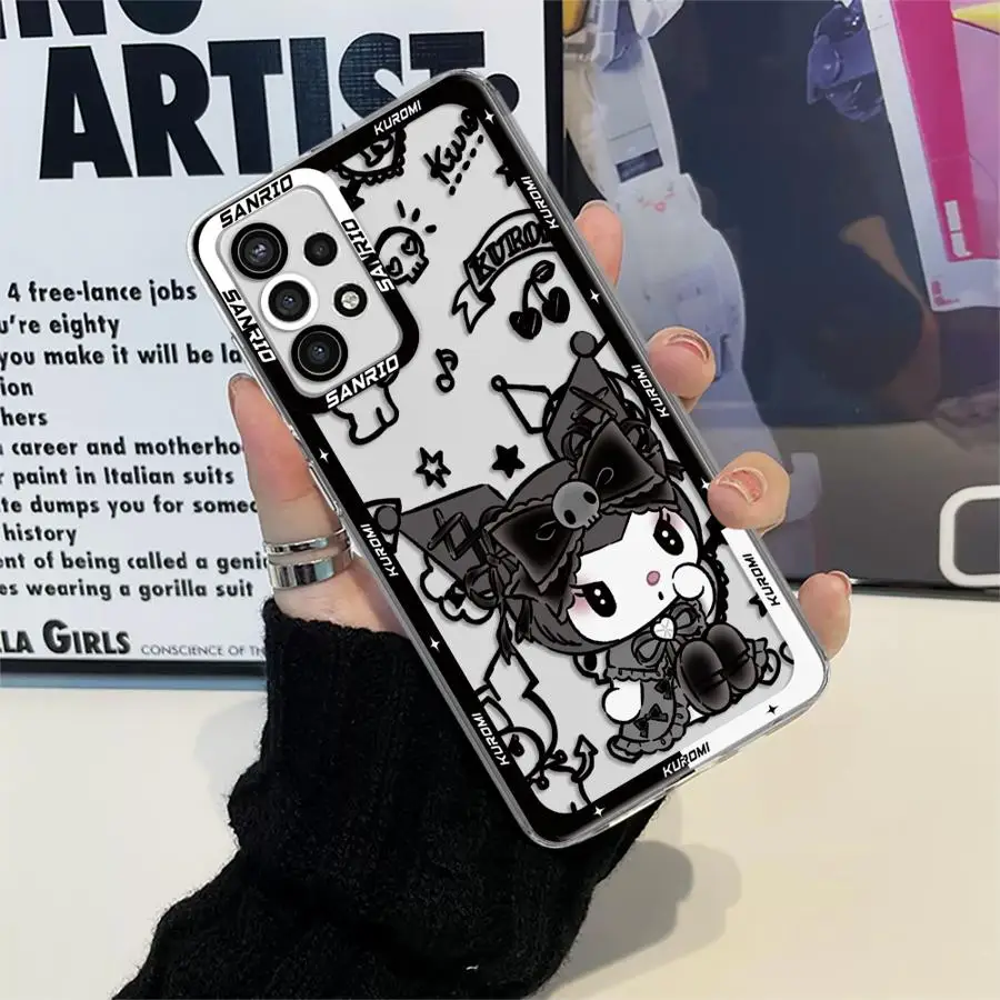 حافظة لهاتف سامسونج جالاكسي A50 A16 A17 A52s A72 A31 A71 A21s A52 A12 A32 A51 غطاء هاتف ناعم سانريو كورومي ماي ميلودي #6