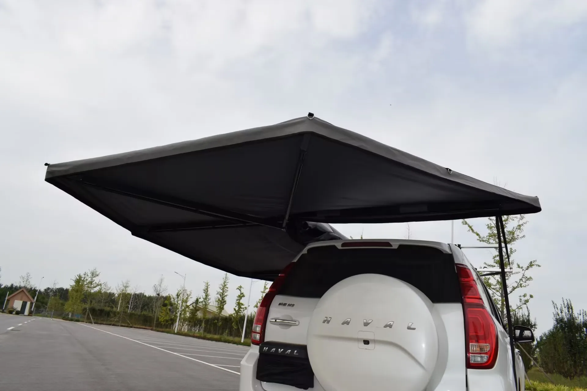 خيمة علوية للسقف شديدة التحمل، مظلة جانبية للسيارة 270 درجة، مظلة جانبية كبيرة للسيارة #3