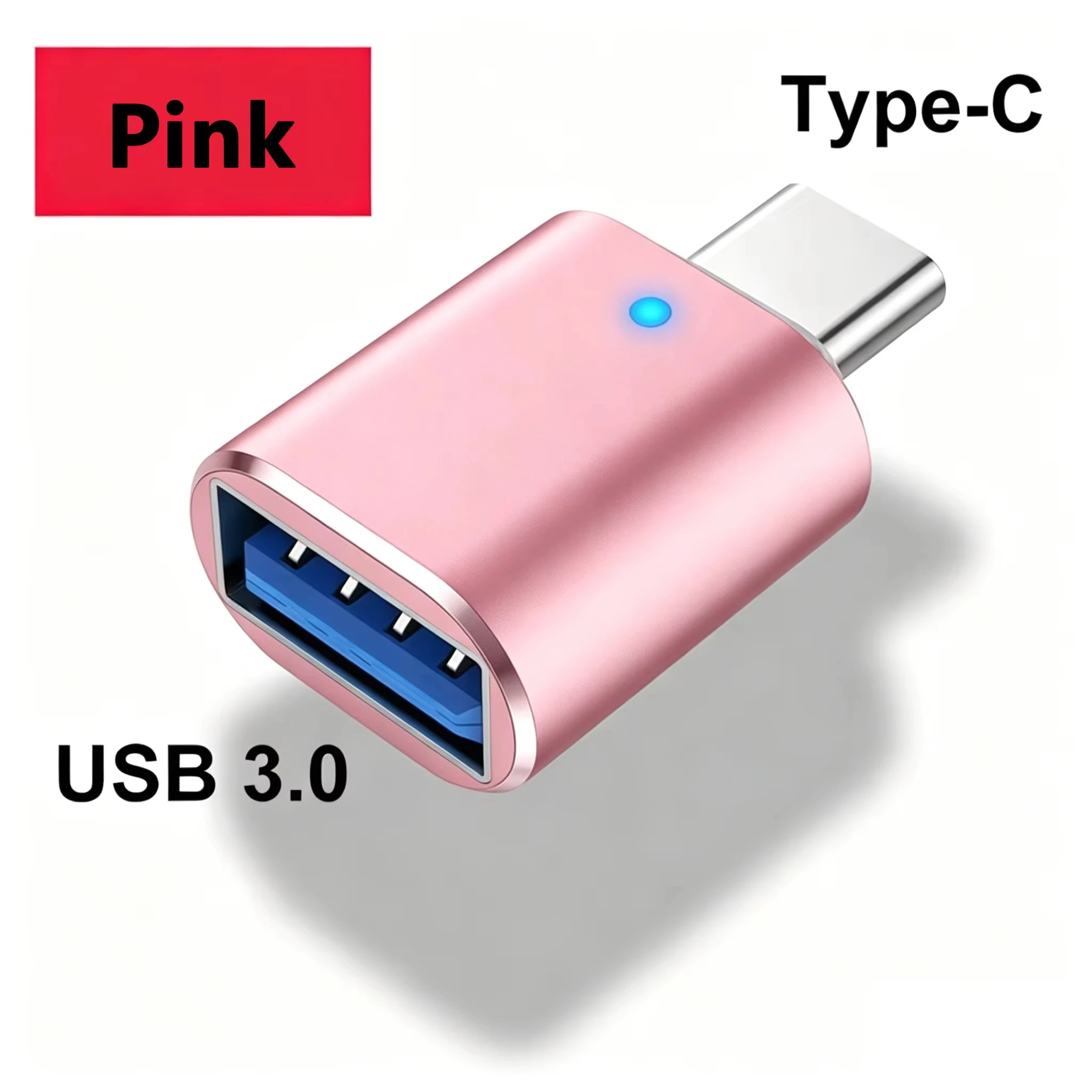 USB‑A to Type‑C Male Adapter USB3.0, OTG & Car Charging Supported Converter F...