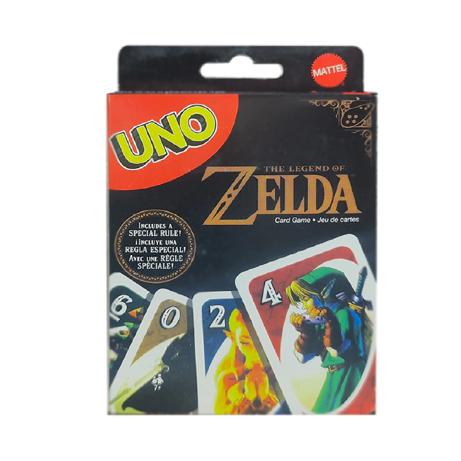 Mattel Games UNO Zelda Card Game for Family Night Featuring Tv Show Themed Graphics and a Special Rule for 2-10 Players