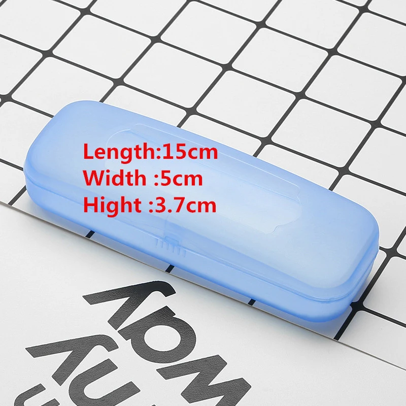 

Simple And Stylish Portable Transparent Shell Case Protector Box For Clip-on Flip-up Lens Glasses Sales