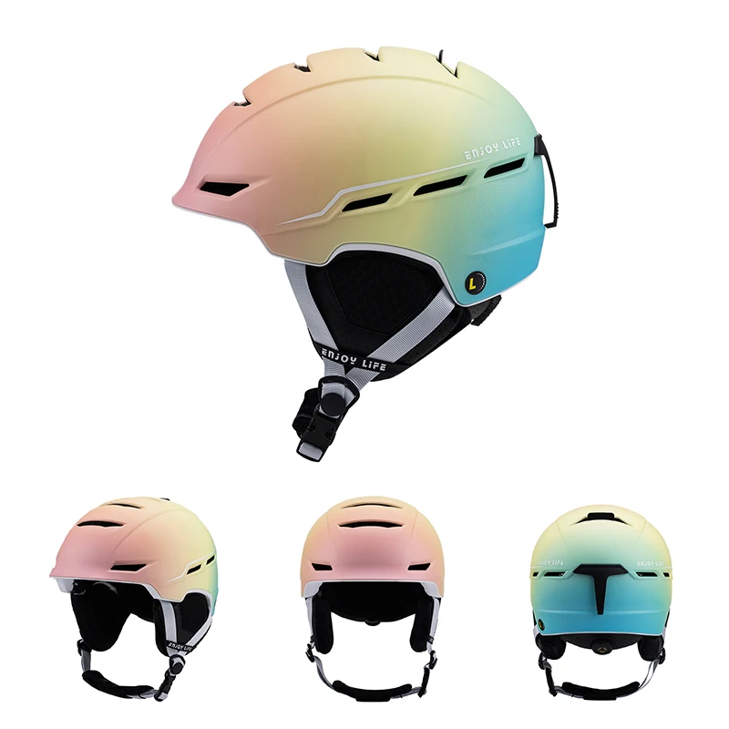 Horntour-Casque de ski chaud tout-en-un sûr pour homme et femme, respirant, confortable, sports de plein air, neige, moto, ski, nouveau, 2025