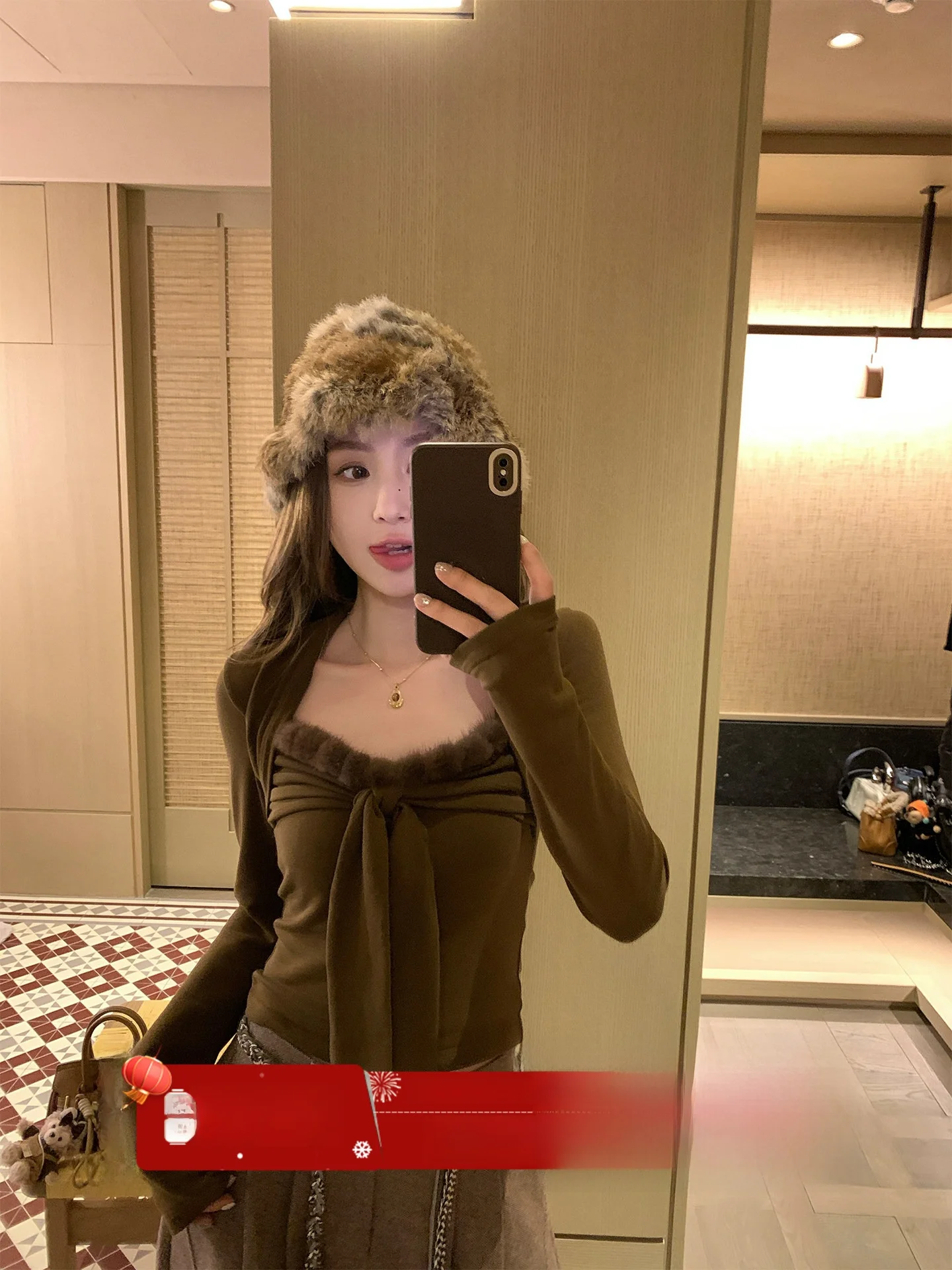 

Корейская женская футболка с длинным рукавом, весна 2026, бархатная, с эффектом тай-дай, пушистая, без бретелек, повседневная, приталенная, из других тканей