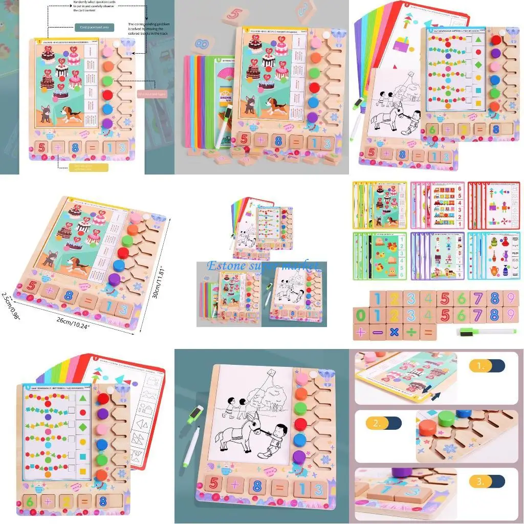 أحجية خشبية 090B للأطفال الصغار من عمر 3 إلى 5 سنوات هدايا ألعاب لوح التعلم