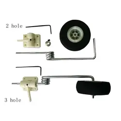 Haoye 1 Set Landing Gear Steering For Front Wheel With 2Hole/3Hole Steering Arm 46-60Class For RC Airplane Model Parts Accessory