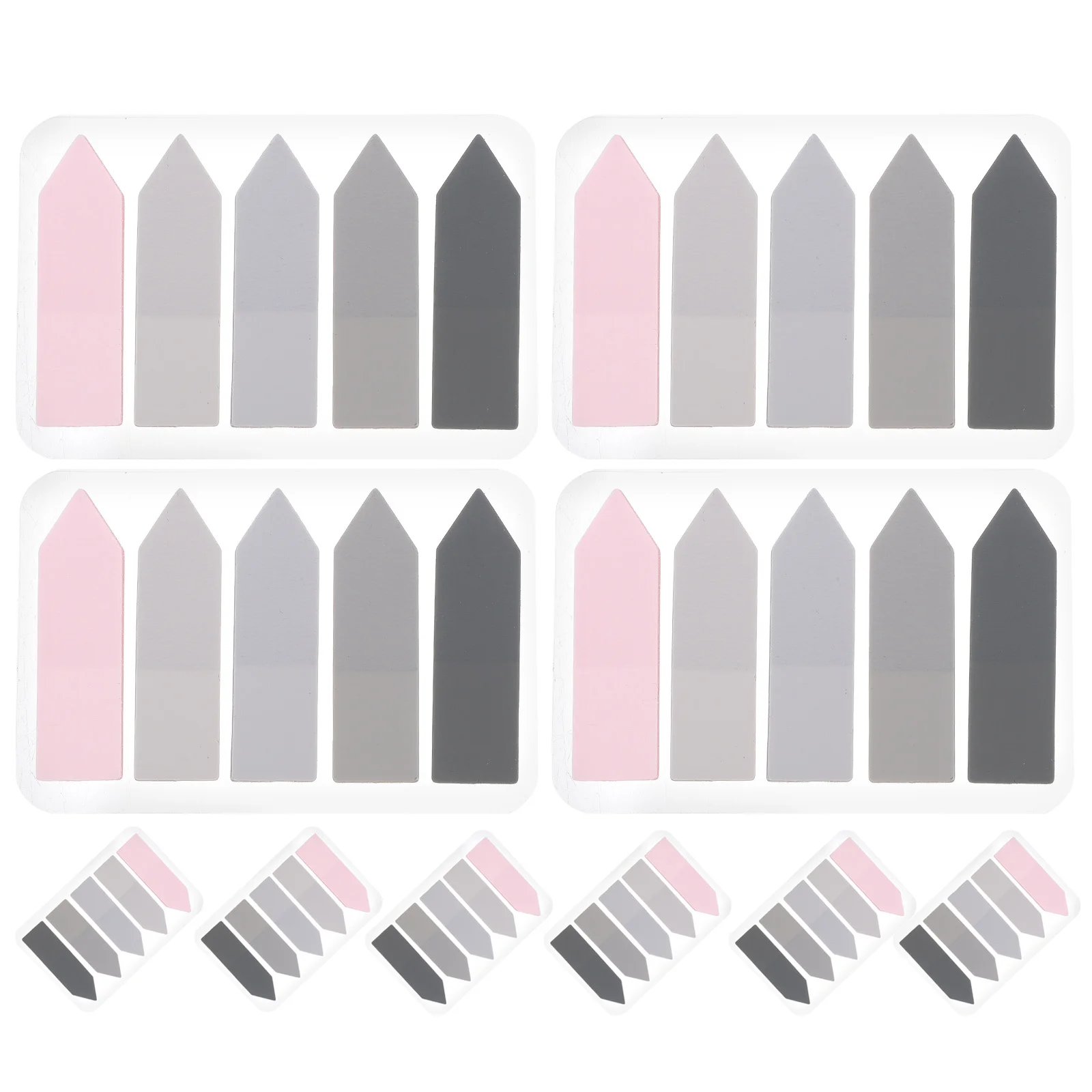 

10Sets Arrow Label Stickers Transparent Colored Page Tabs for Note Taking Index Markers Highlight Strips Portable Reading
