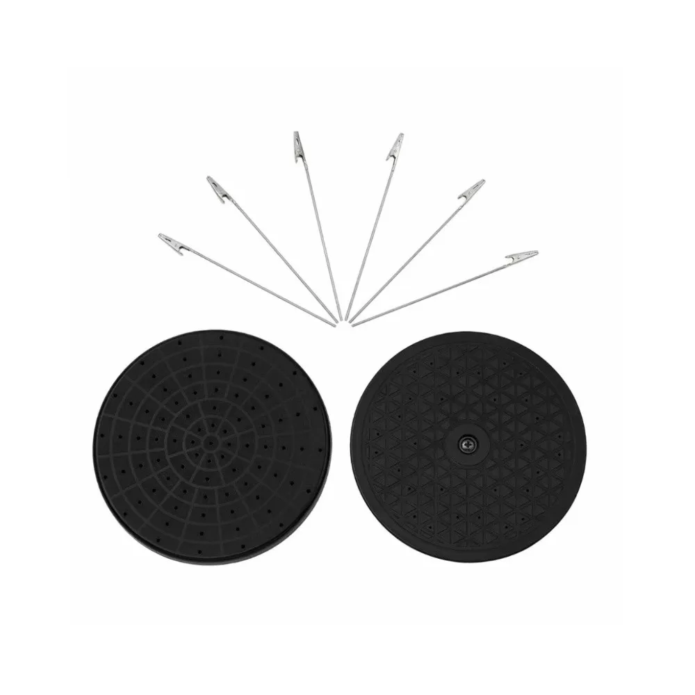 

7.5 Inch Diameter Paint Spraying Turntable 360 Degree Rotation 6 Clip Stick Airbrush Stand Model Painting Stand Model Painting