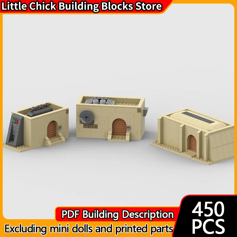 

Модель City Street View MOC, строительные кирпичи, архитектура в пустыне, модульная технология, детские праздничные подарки, сборные игрушки, костюм