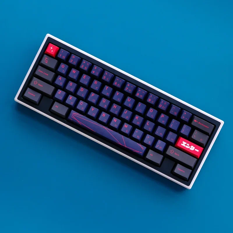 Imagem -04 - Kbcaps Japonês Keycaps Material Pbt Gmk Alter Perfil Cereja Sublimação Dye Switch mx Gk75 Gk96