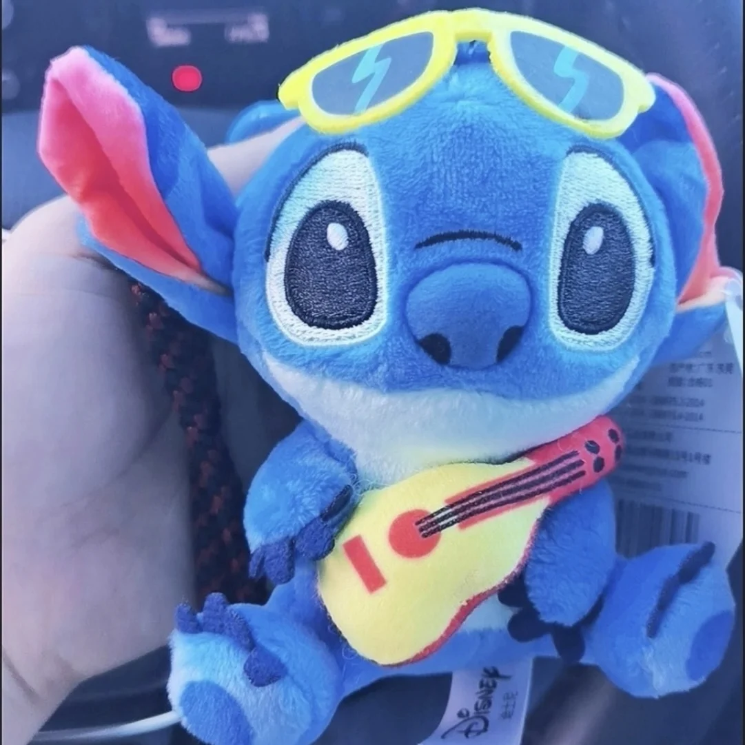 حقيقية غرزة ألعاب من نسيج مخملي قلادة سلسلة Potdemiel ديزني لطيف الكرتون غرزة دمية المفاتيح حقيبة طالب قلادة الفتيات دمى هدايا