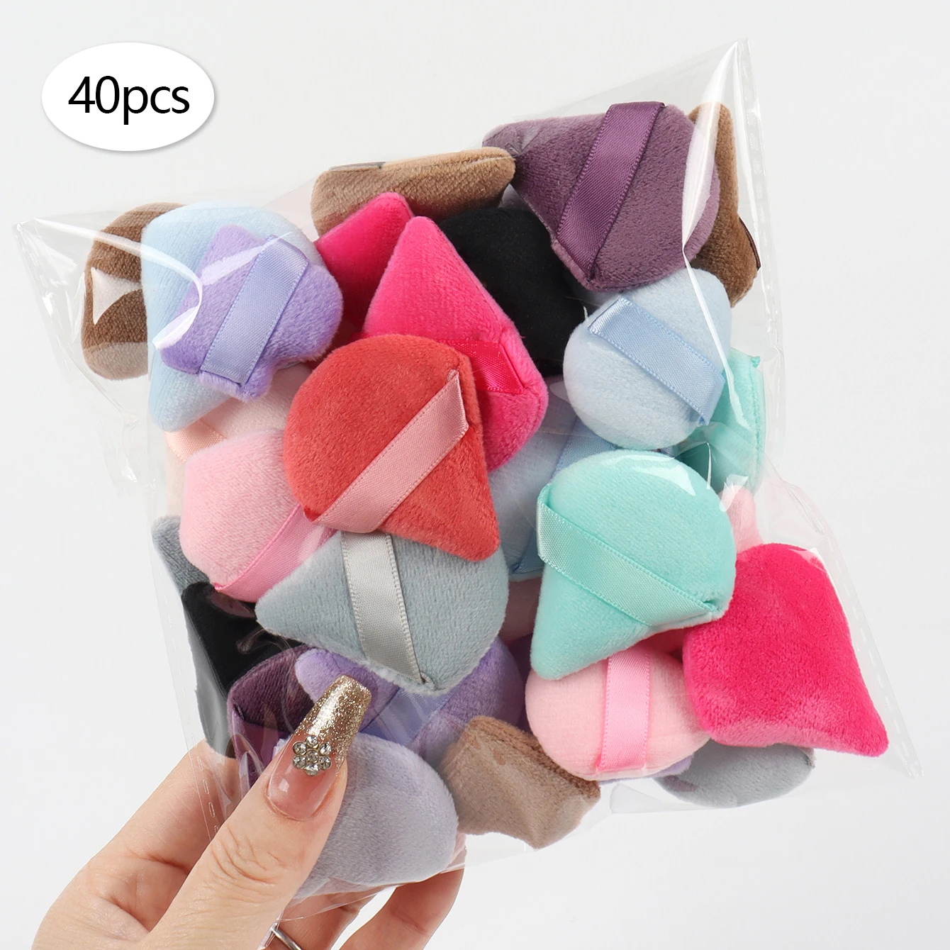 Willekeurige mini katoenen bladerdeeg 10/20/40/60/80/100 stuks, gemaakt van superzacht fluweel, geschikt voor alle huidtypes