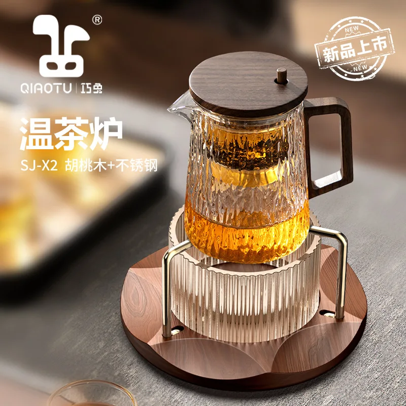 

GardenZen Tea Warmer - Handcrafted Wooden Candle Heater for Blooming Teas Coffee