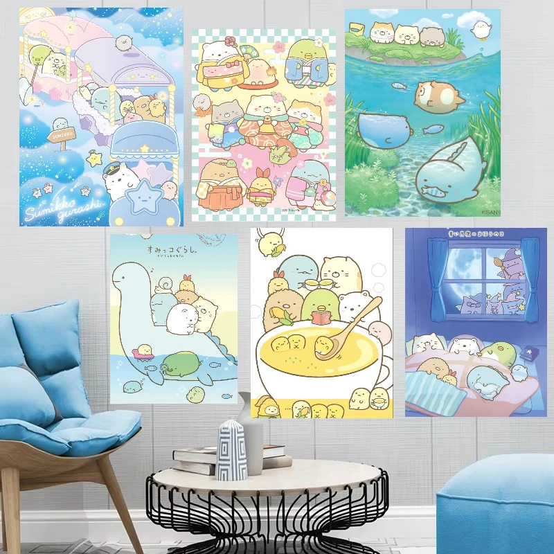 Cartoon Niedliche S-Sumikko Gurash 500/1000/1200/2000 Teile Puzzle Handgefertigtes Kunsthandwerk Ästhetische Wohnzimmer-Innendekoration Ungerahmt