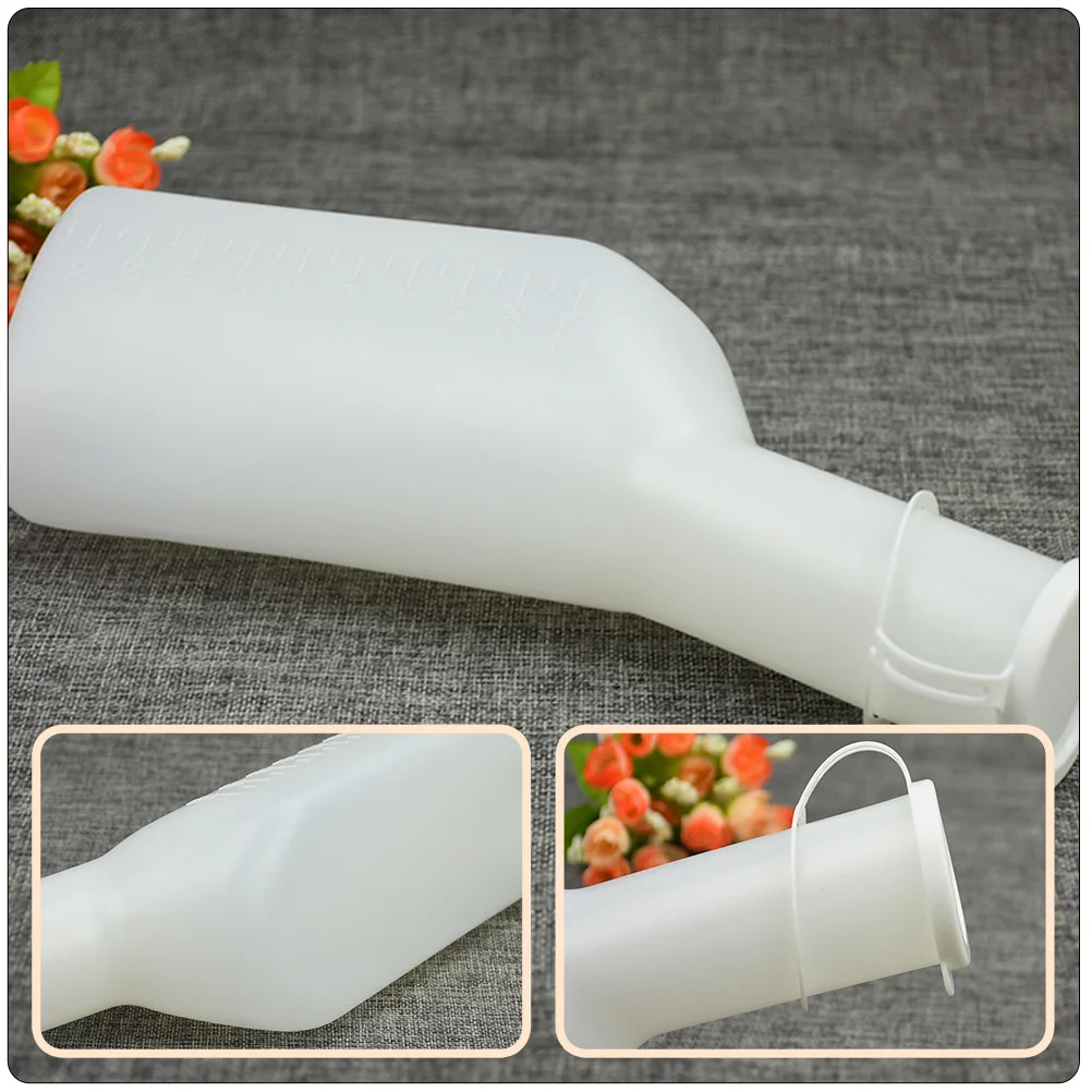 

1Pcs Practical Urinal Pot Large Capacity Durable Plastic Bedpan Portable Urinal Bottle for Patient Care Chamber Pot