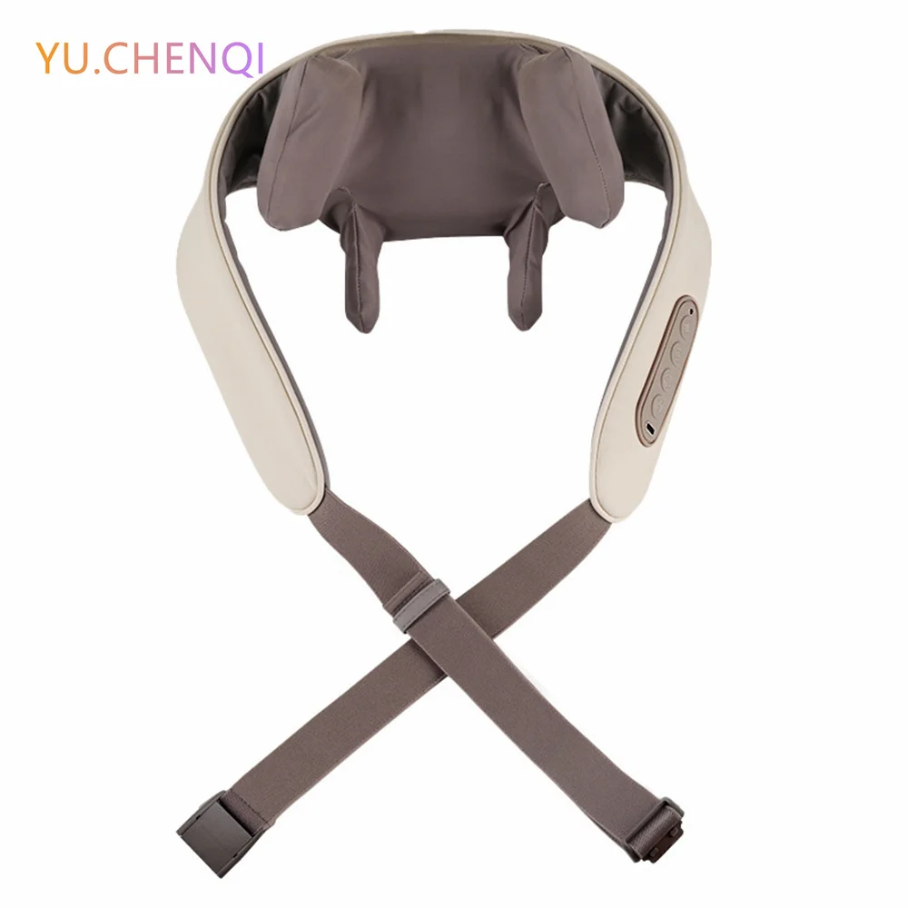 

Electric Heating Kneading Massager for Neck Shoulder Trapezius Pain Relief - Relieves Fatigue Relax Body