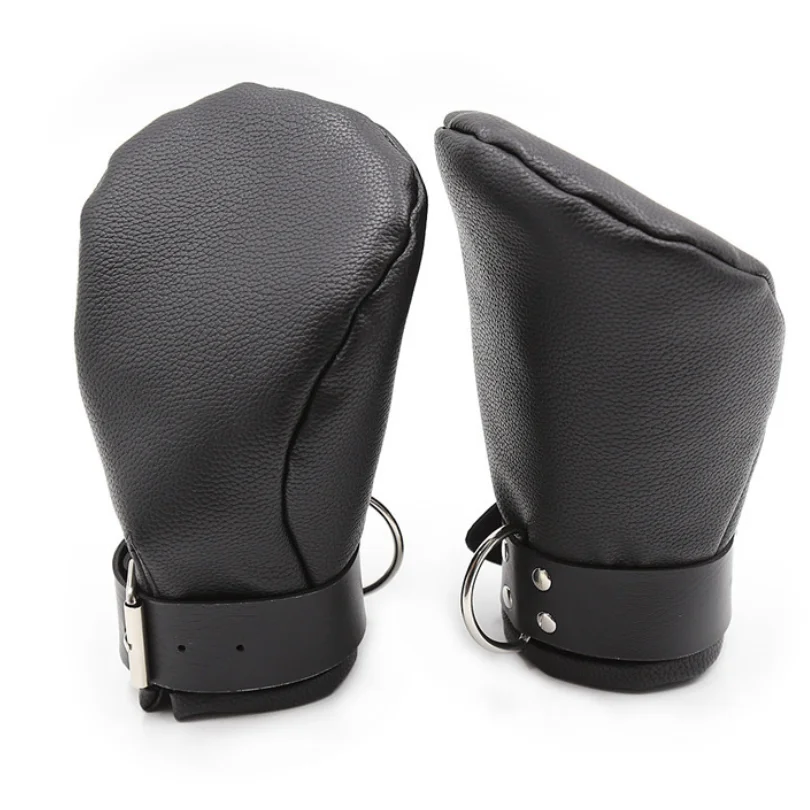 أصفاد/قفازات VaHppy SM ألعاب جنسية كوسبلاي للكلب الرقيق ملزمة من البولي يوريثان منتجات سوداء للبالغين للزوجين يمزح لعب الأدوار BDSM #4