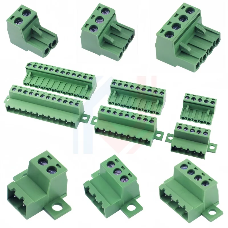 Aerial Butt Welding Type 2EDGRKC 5.08mm Parafuso Plug-In 15EDGRKC 5.08MM 2EDG 2-16Pin Conector De Parafuso Dlocos Terminais