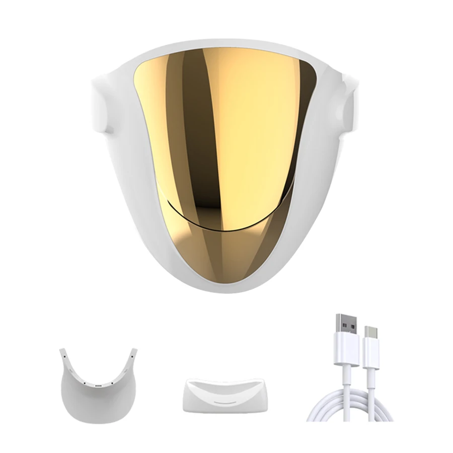 LED Gezichtsmasker NIR Rood Licht Therapie voor Gezicht & Hals Ademend 807 Lamp Anti-Veroudering Acne Behandeling Rimpelvermindering Gezichtsverzorging Beauty Apparaat