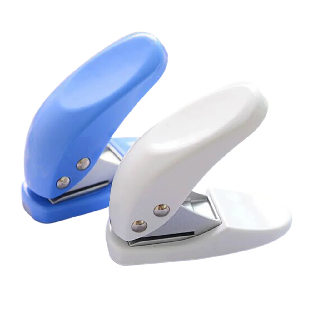 2Pcs Hole Puncher Heavy Duty Manual Punching Machine for Certificates Cards Films Efficient Office School Stationery Tool