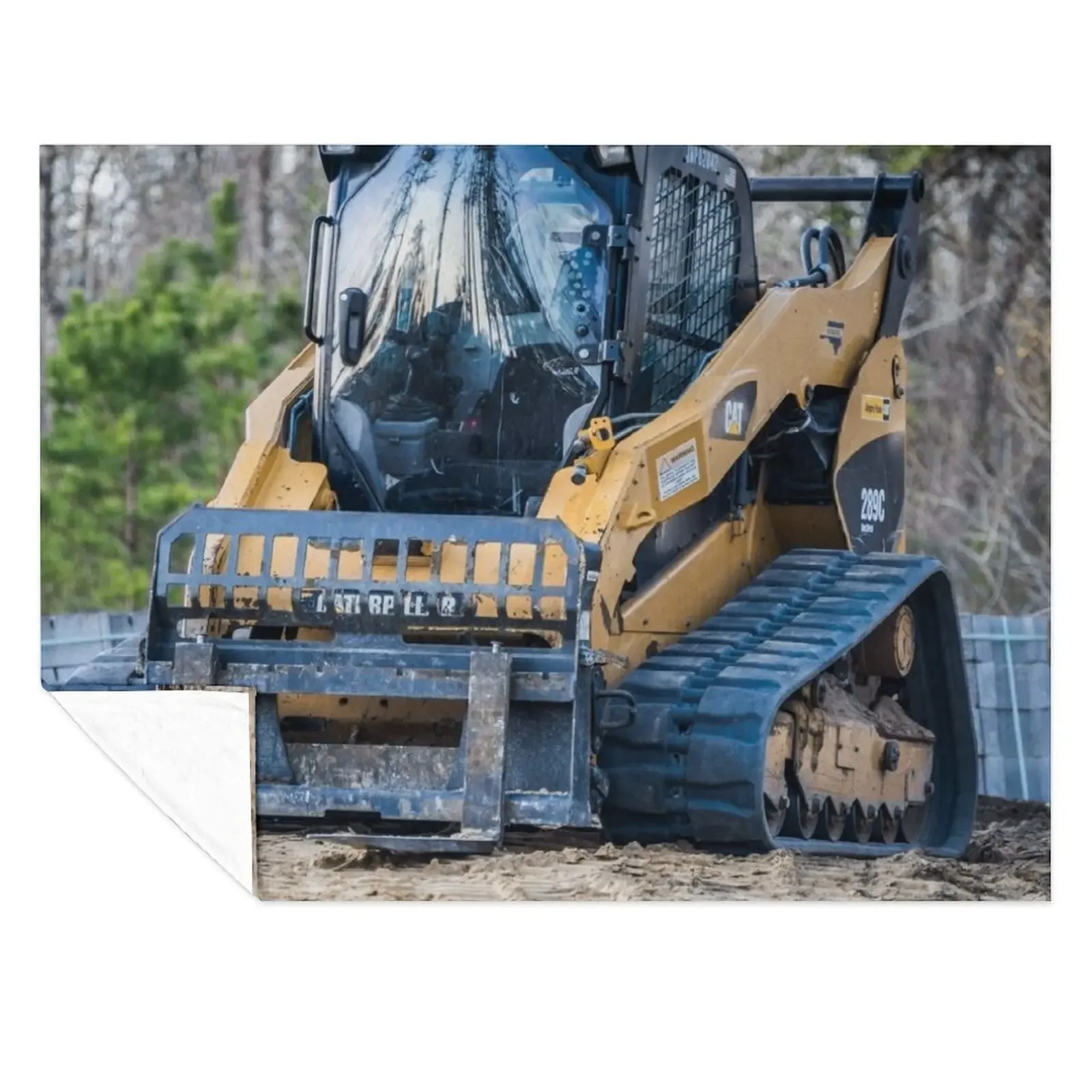 

Bobcat forklift Throw Blanket Designers Hairys Furry Decorative Beds Blankets
