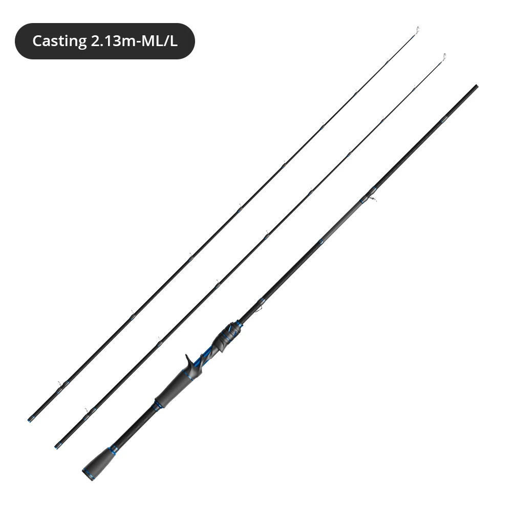 KastKing Royale Legend III Carbon Spinning Casting Fishing Rod with 2.13m2.4m Baitcasting Rod for Bass Pike Fishing