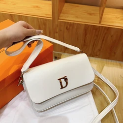 Retro Solid Color Shoulder Bags for Women 2024 Winter PU Leather Lady Underarm Bag Vintage Handbags and Purses