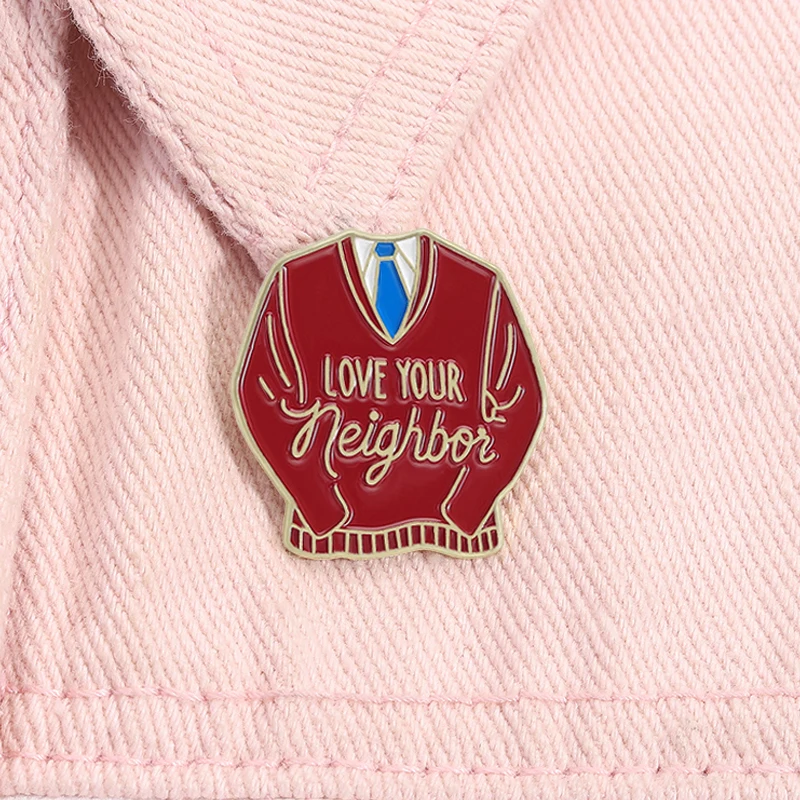 Broche en émail Love Your Neighbor, Bible de jésus, citation de Religion chrétienne, broche à revers pour sac à dos, Badge, bijoux cadeau pour amis