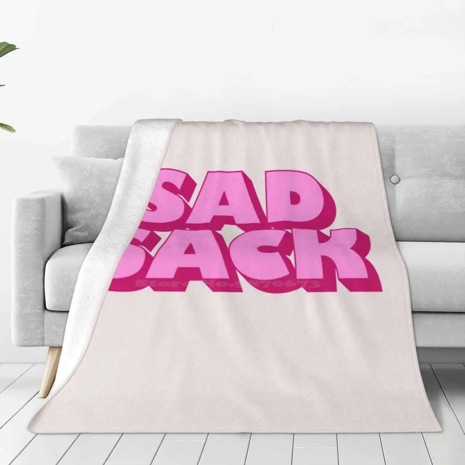 Sad Sack Hot Sale Printing High Qiality Warm Flannel Blanket Funny Sad Satire Fashion