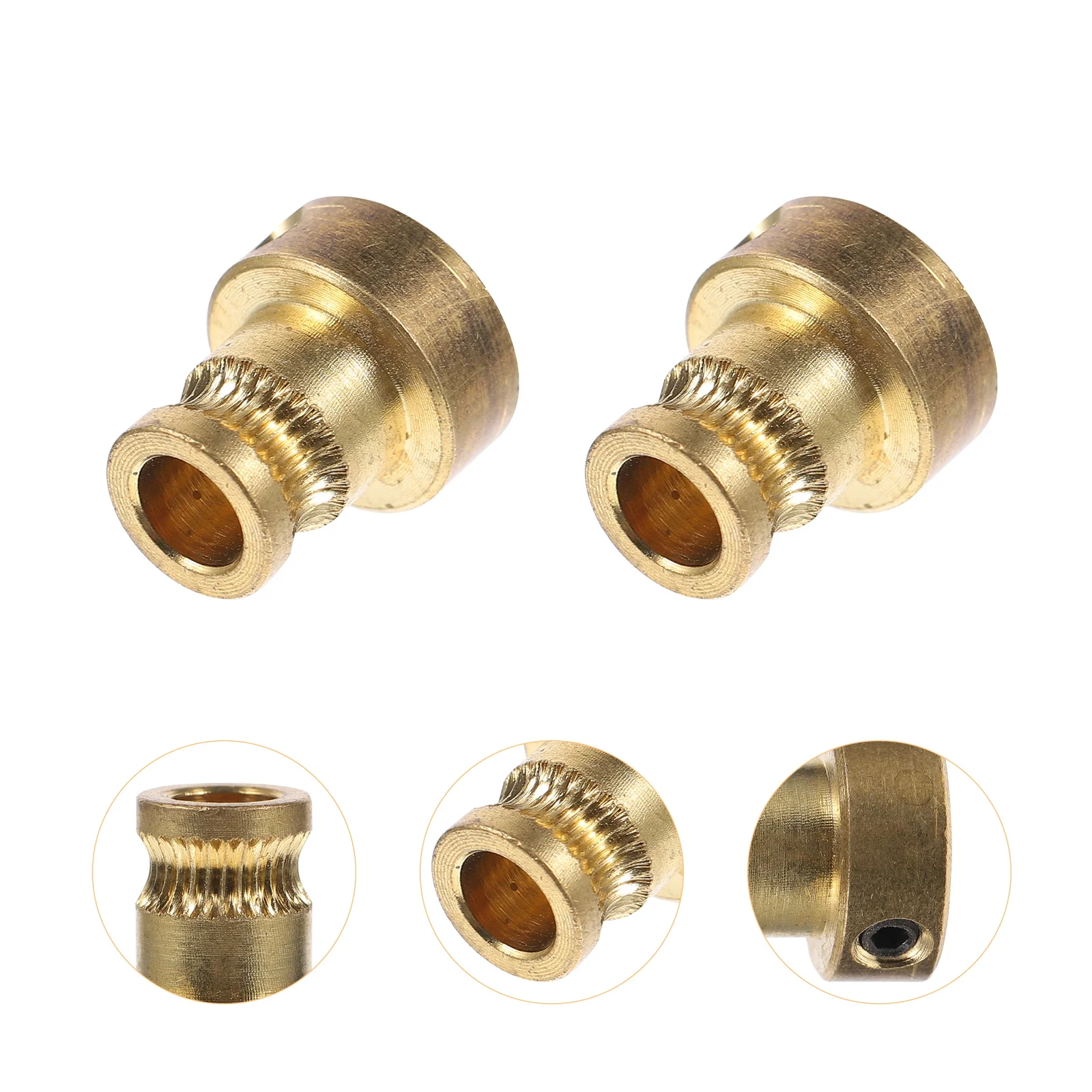 

4pcs 3Mm Brass Drive Gear 3D Printer Extruder Wheel High Quality Filament Grip Strong Bearing Capacity Metal Feed Wheel