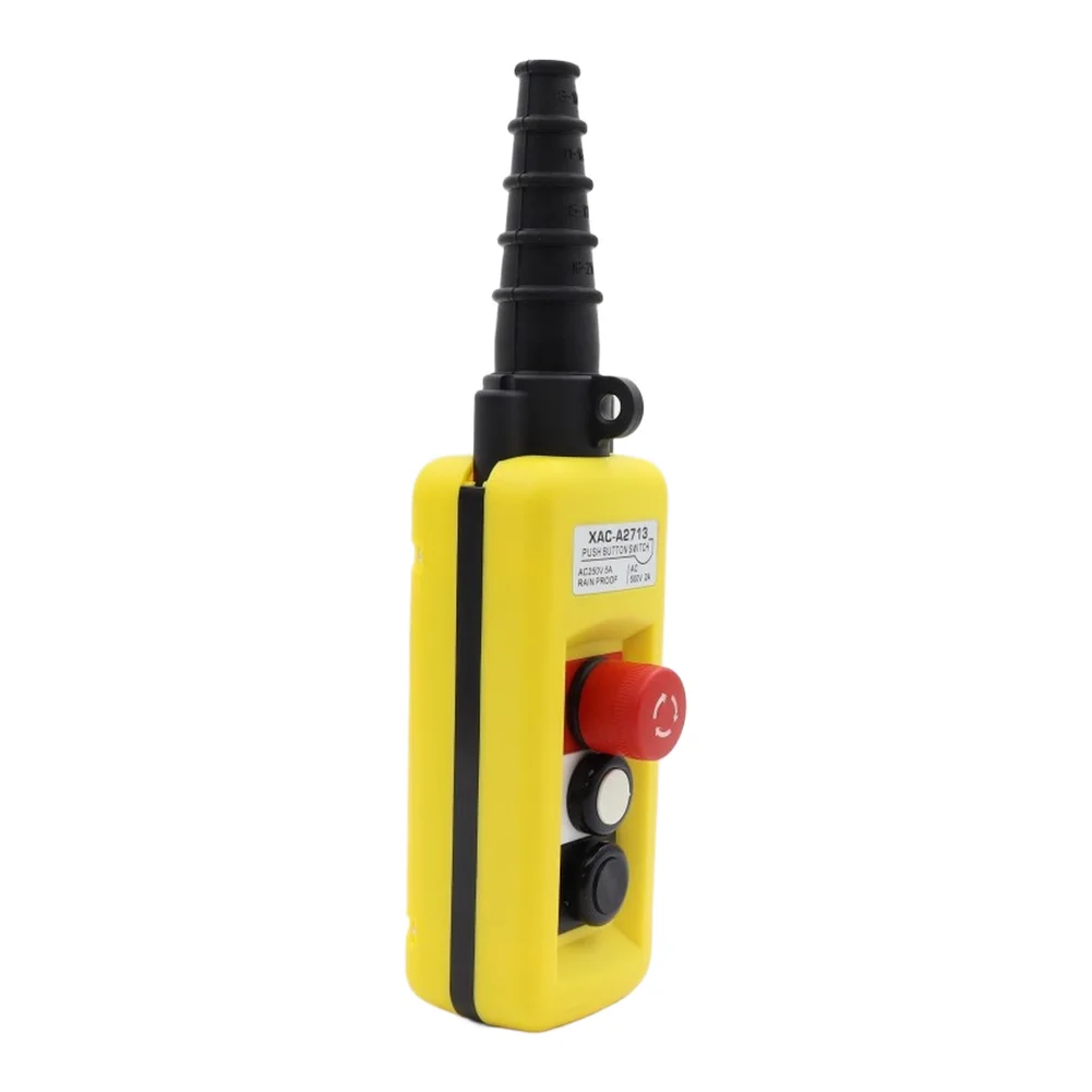 Push Button Control Switch A2713 for Electric Hoists Single Operation Compatible with For Crane Remote Systems