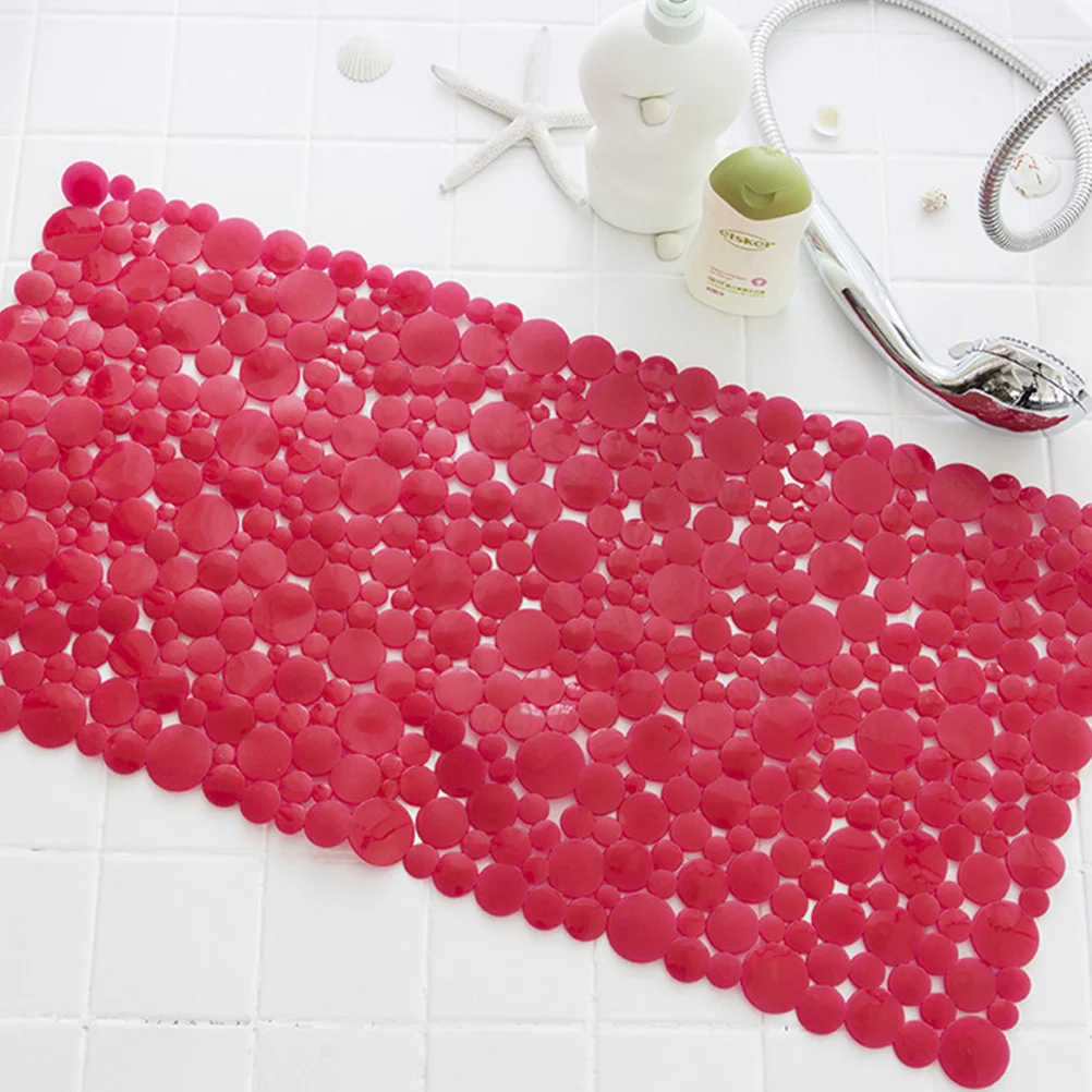 

1pc Cup Floor Non-Slip Bathroom Floor Pad Accessories Foot Pad Bathing Mat For Home Hotel Use Suction Cup Mat Random Color