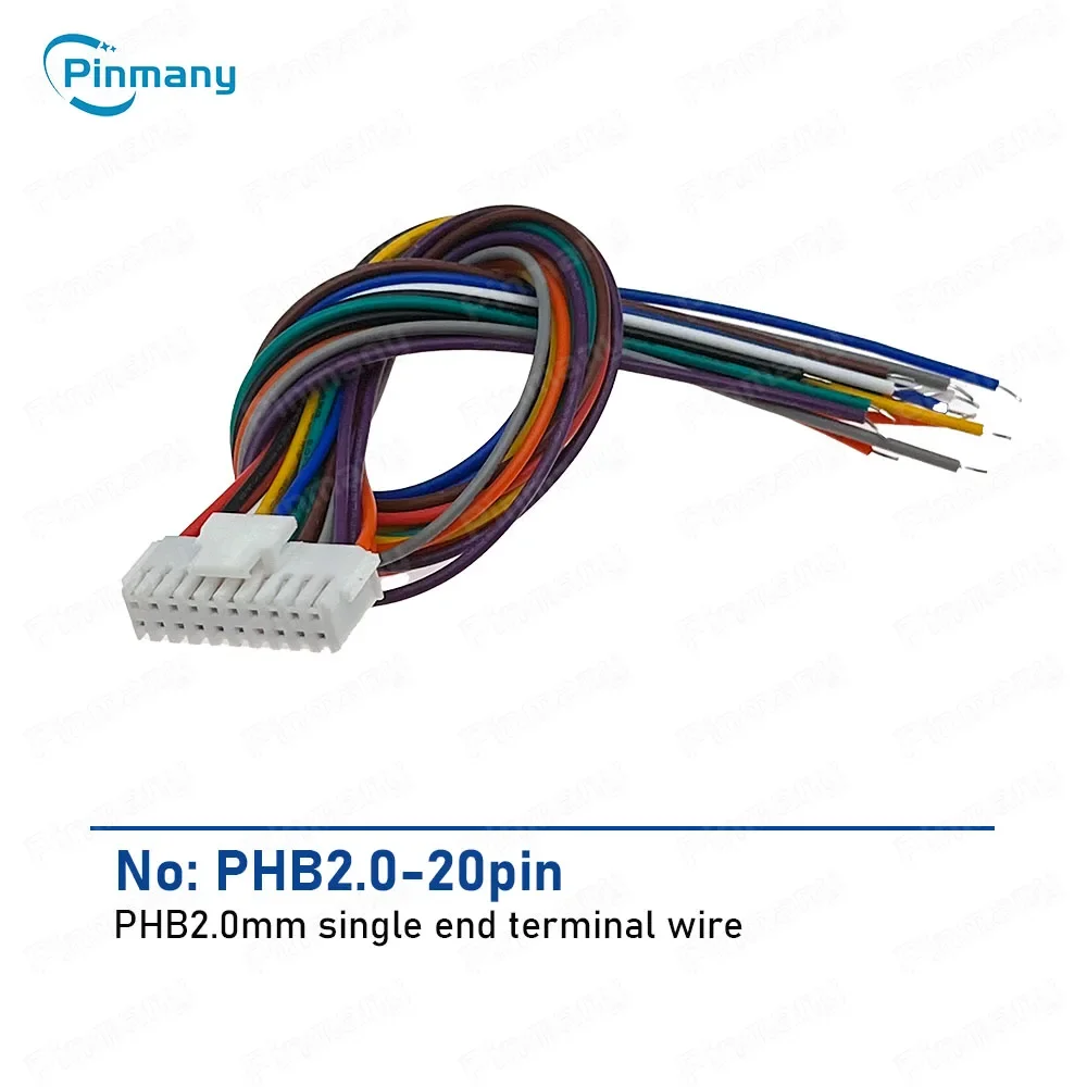 16 20 Pin PHB 2.0mm Spacing Double Row Terminal Connector Single Plug Electronic Harness for Hiworld Raise CAN Bus Box Wiring