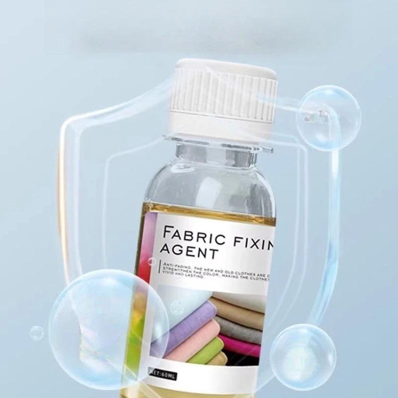 60/500ML Clothes Color Fixing Agent Handmade DIY Fabric Jeans Linen Coloring Fade-resistant Raw Materials Fabric Color Fixative