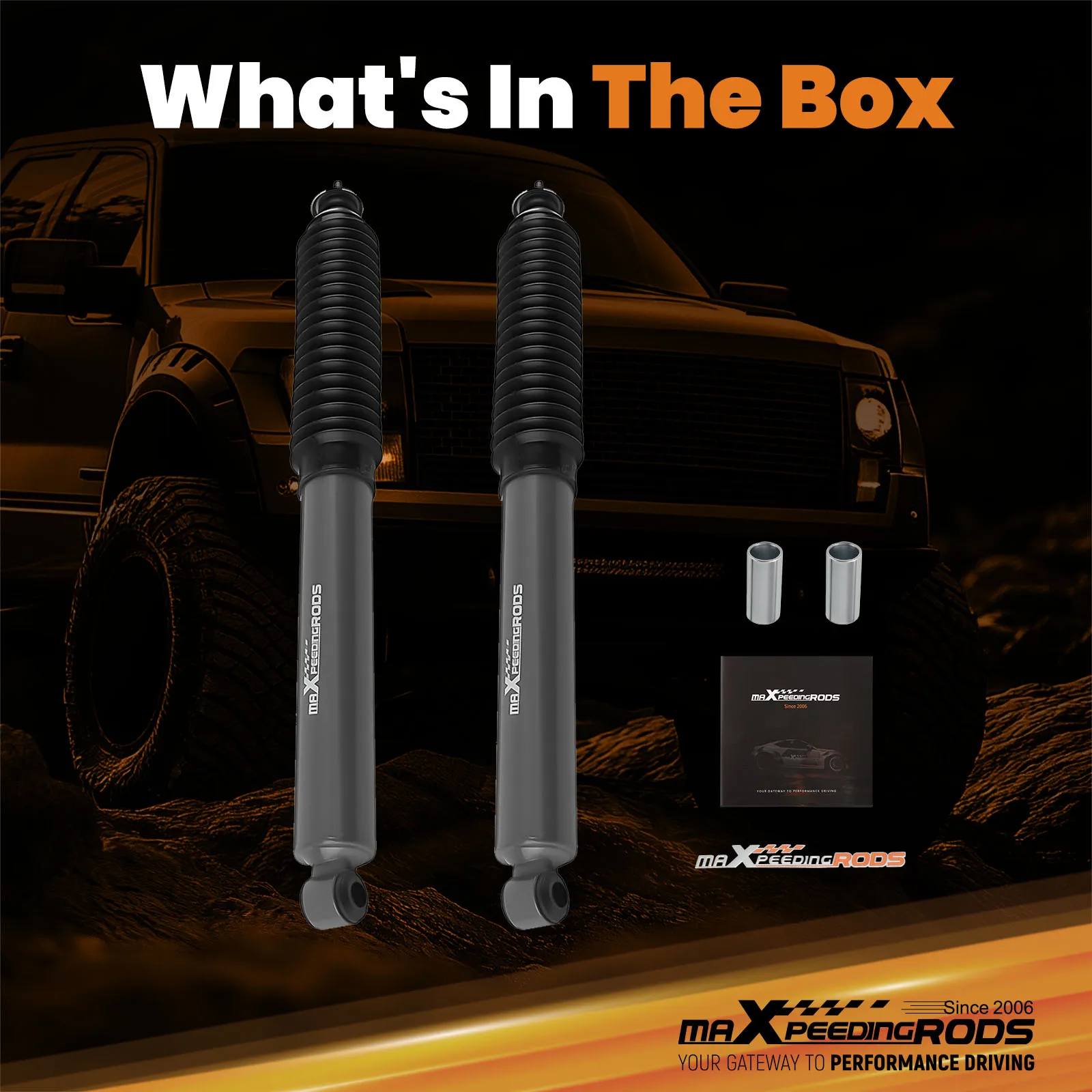 

Пара амортизаторов передней подвески для Jeep Wrangler JK 07-17, высота стока