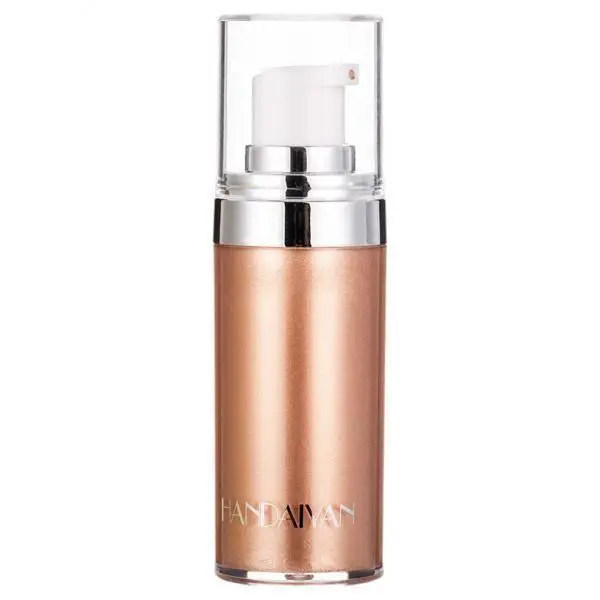 Golden Liquid Glow Highlighter Illuminating Primer Glitter Makeup Face Highlighter for Professional Makeup and Body Glow