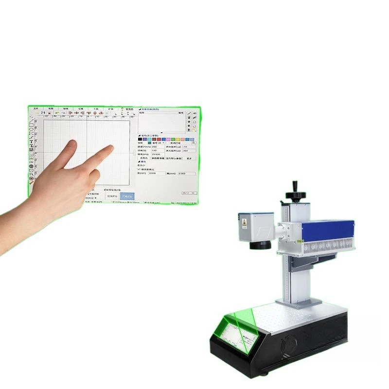 

Small fiber laser marking machine, sign ultraviolet metal printer, lettering engraving machine, keychain Coke
