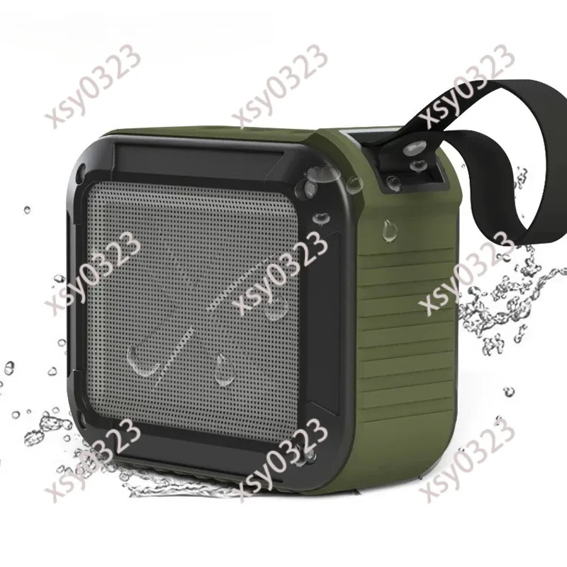 Mini Waterproof Shockproof Bluetooth Speaker Heavy Bass Radio Function Outdoor Three-proof Audio Box
