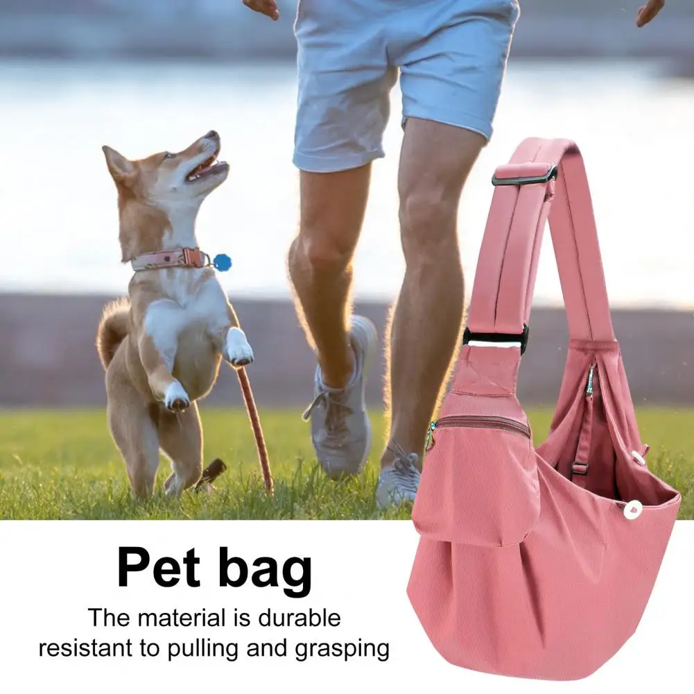 Pet Carrier Bag Comfortable Breathable Dog Crossbody Shoulder Bag Large Capacity Scratch-resistant Secure Puppy Transport Bag