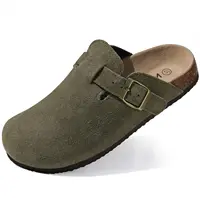 Evshine Cow Suede Cork Slippers Women Fashion Clogs Mules Footbed Cork Mules Men Baotou Slippers Summer Cork Sandals Comfy Mules - Image 6