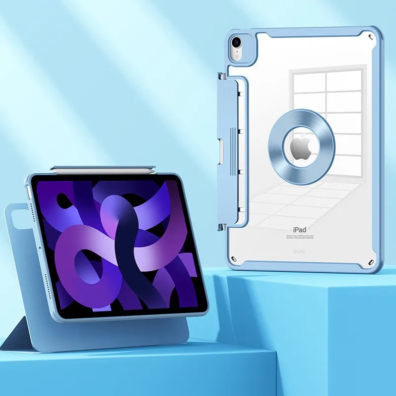 

For iPad 10th Generation Case for Pro 11 2022 2021 10.2 9th 8th Air 5 Magnetic Suction Protection Clip with HD Cover for Mini 6