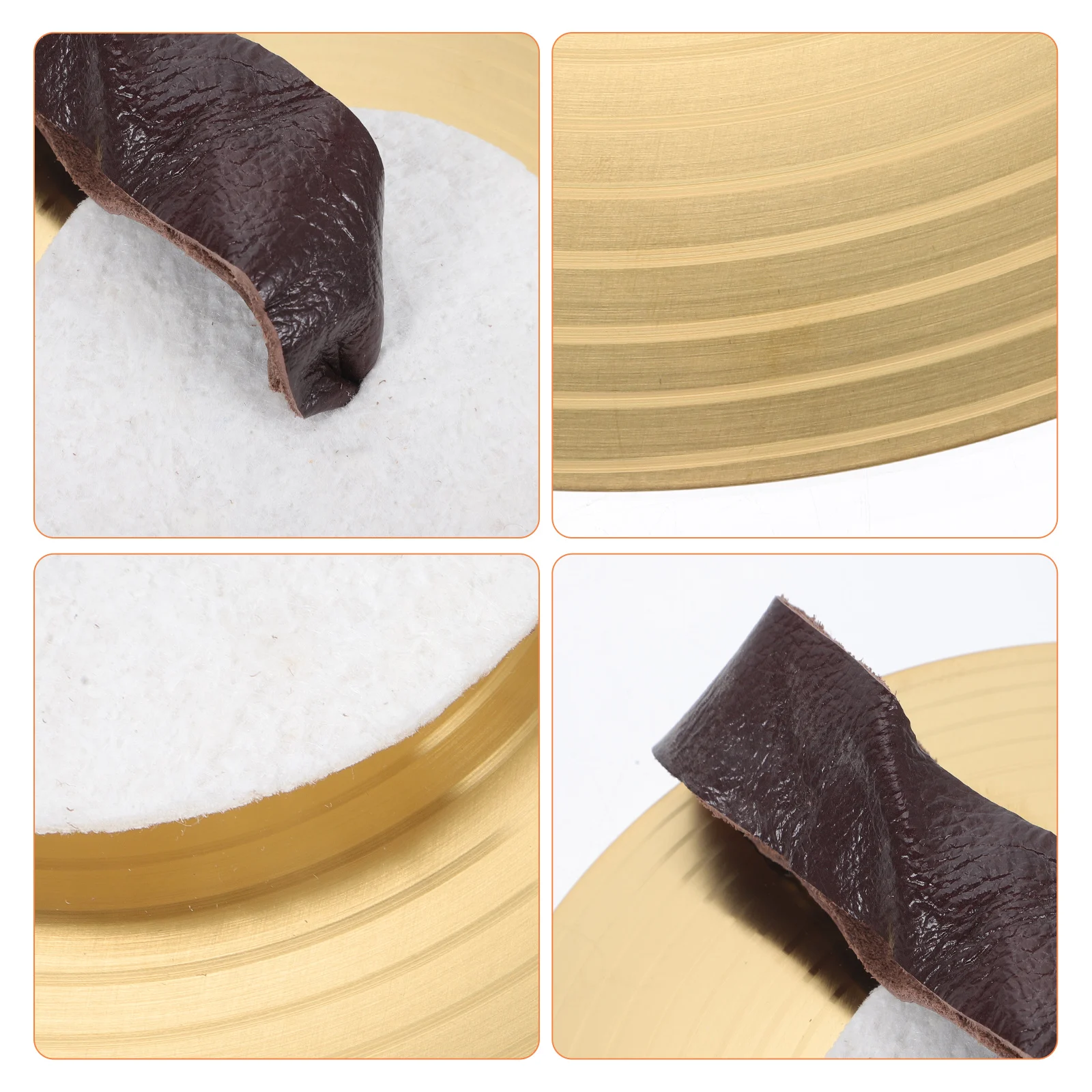 

1Pair Small Performance Cymbals Bright Sound Easy Grip Rope Included Educational Percussion Instrument for Parties Belly