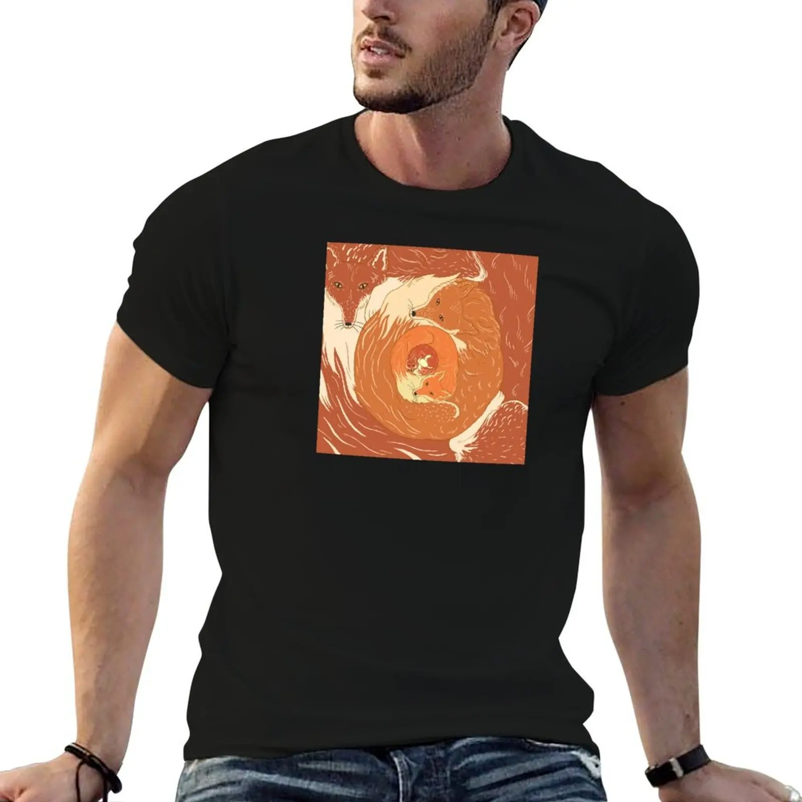 

Foxes T-Shirt t shirt man luxury essential t shirt t shirt man casual T-Shirt