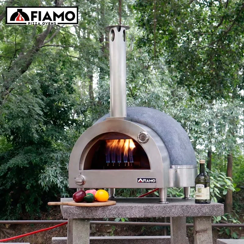 FIAMO Pizza Oven Brand New Innovations Good Price Ceramic Gas Pizza Oven For Outdoor Dinner Multi-function Built-in Oven For BBQ