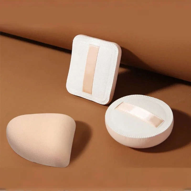 건식 및 습식 모두를 위한 에어 쿠션 파우더 퍼프, 3개, 메이크업 도구 액세서리, 파운데이션 크림 블렌더 핑크