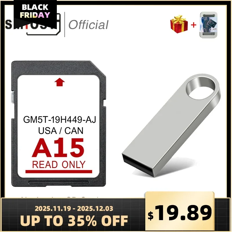 

2024 North America 2024 for Ford Lincoln A15 Navigation SD Card Gps Sync2 Latest Update Map USA CAN MEX