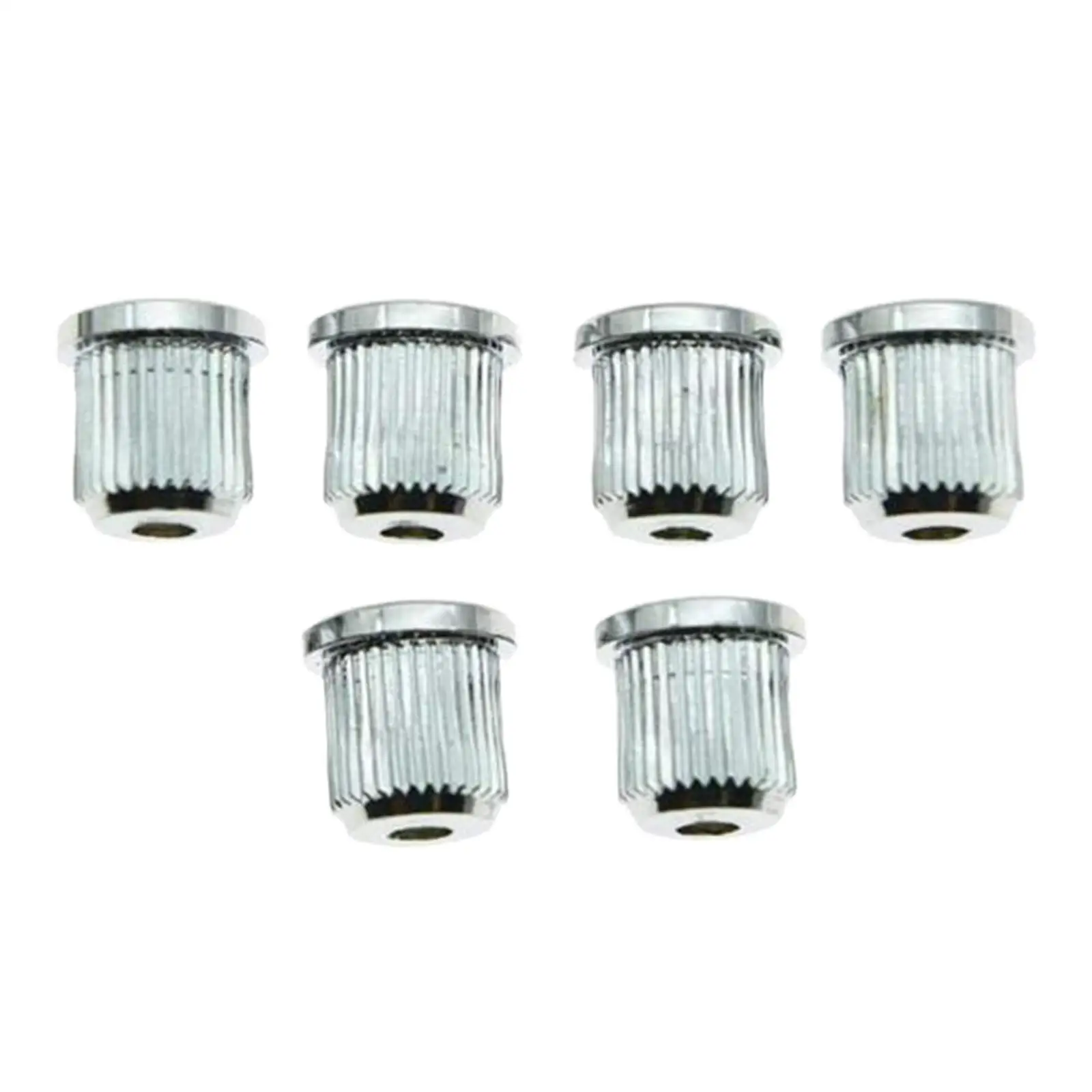 Steel Guitar String Ferrules Durable Iron Through Body Mounting Block Acoustic Guitar Parts for Electric Guitars