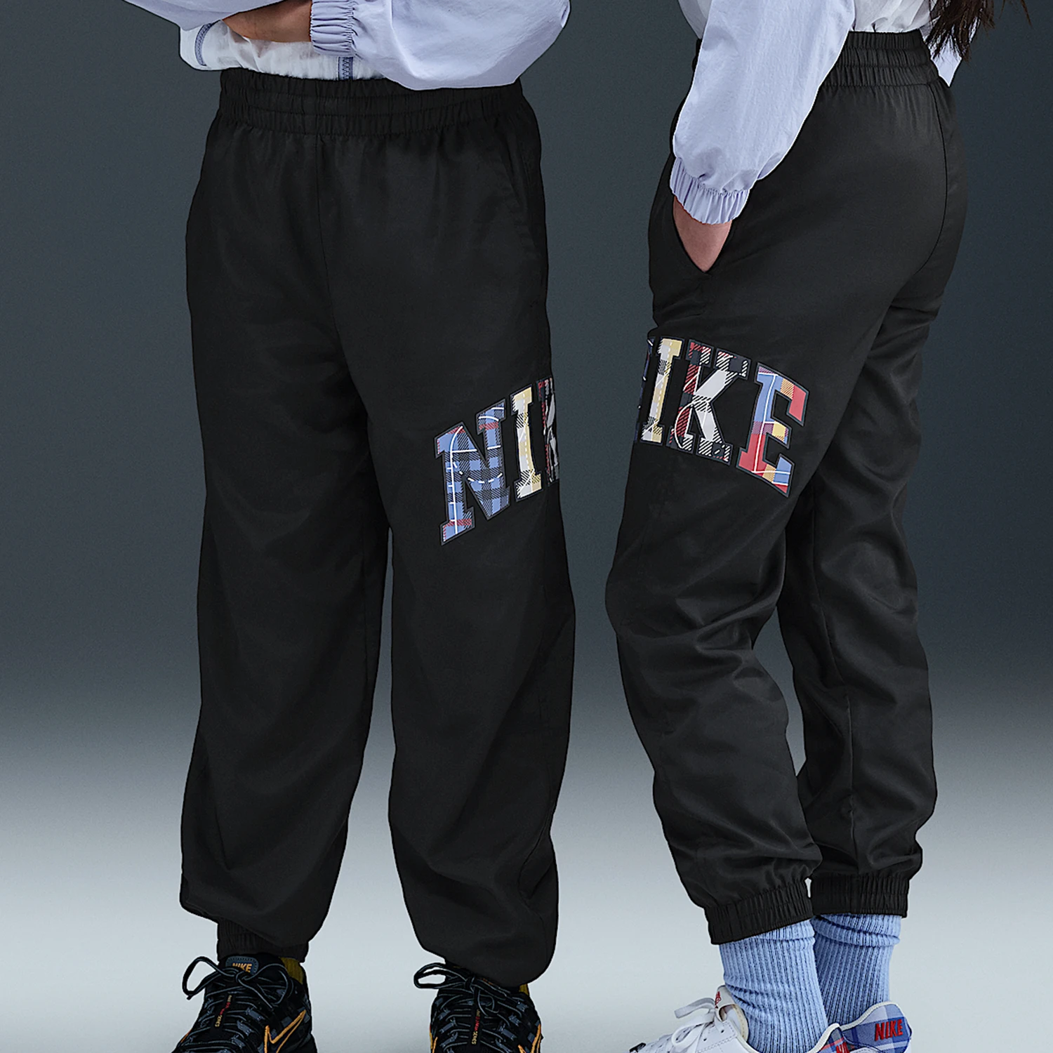 Оригинальные летние дышащие модные повседневные спортивные длинные брюки из твила для больших детей от Nike II0472-010