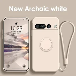 Funda de silicona líquida con anillo magnético para google pixel 6a 6 pro 6, funda protectora para googe pixel7 pixel 6 a pro